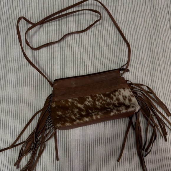Handbags - Cowhide + fringe purse